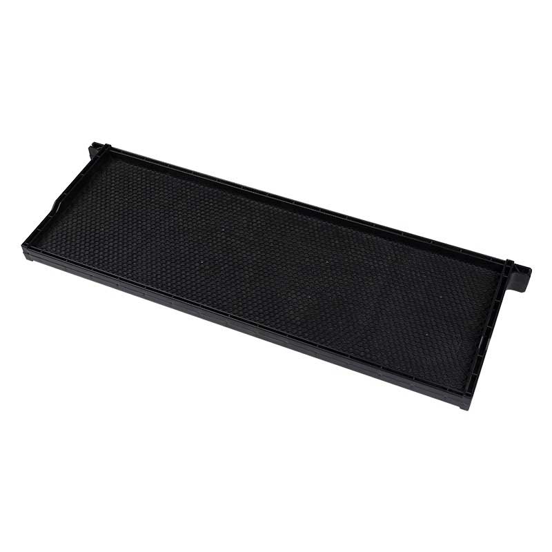 black plastic frame with comb foundation