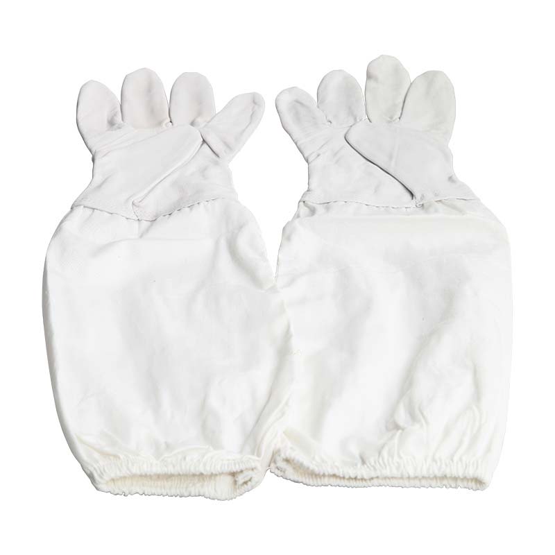 1 Pair Beekeeping Gloves White Sheep Skin And Cotton Breathable Material Bee Tools for Professional Apiculture Beekeeper