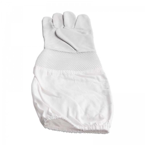 New Beekeeping Gloves Protective Sleeves Breathable White Short Mesh Sheepskin and Cloth for Apiculture Vented Beekeepers