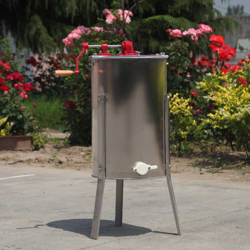 High Quality Stainless Steel 2 Frames Manual Honey Bee Extractor/Honey Processing Machine