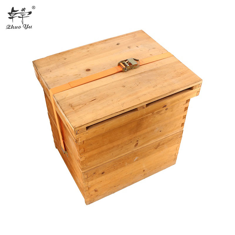 Manufacturer National 2 Level Deep Box and Super Box Honey Bee Hive Bee House 10 Frames Langstroth Fire Fir Wood Beehive
