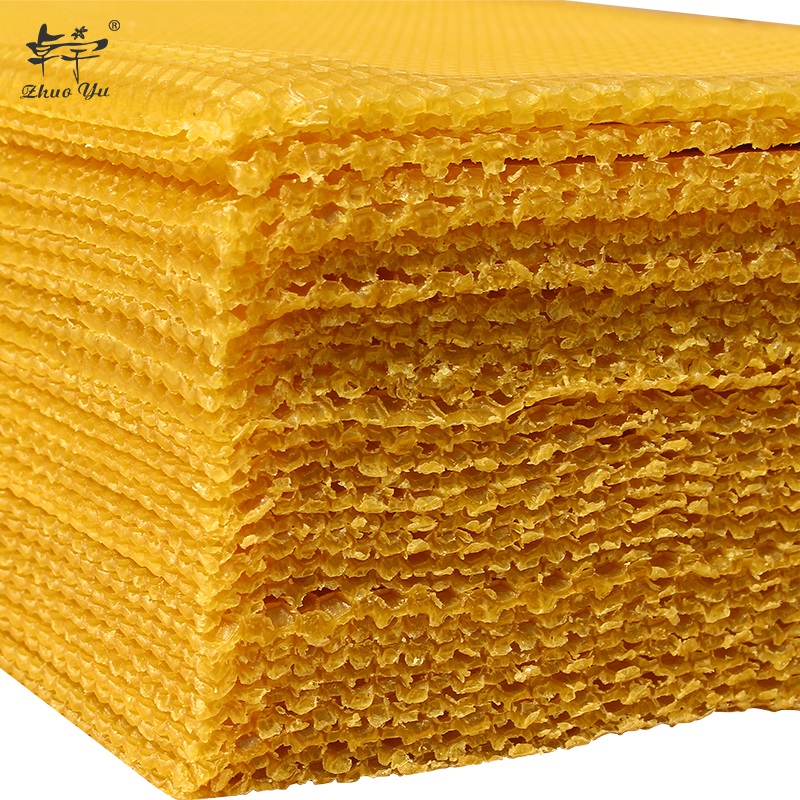 2021 Chinese Supplier Directly Supply Natural Sushi Bees Wax Pure Beeswax Honey Bee Comb Bee Wax Foundation With All Size Cells