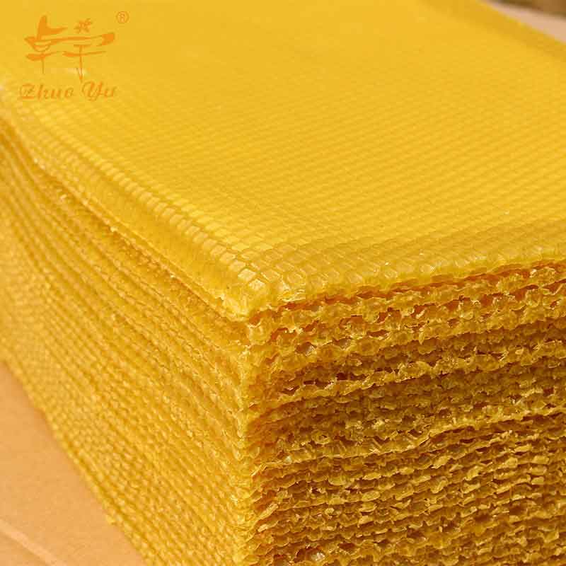 Beekeeping Tools Premium Grade Food Grade 100% Pure Yellow Beeswax Comb Foundation Sheet for Bee Frames