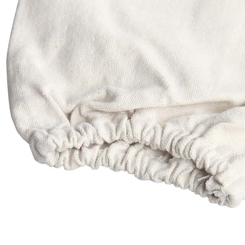 white canvas sleeve breathable beekeeping gloves