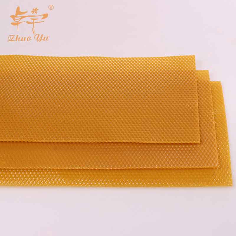 Pure beeswax foundation sheet