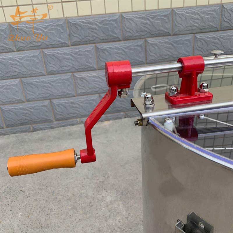 6 Frames Stainless Steel Manual Honey Extractor Shaker Beekeeping Honey Processing Machine