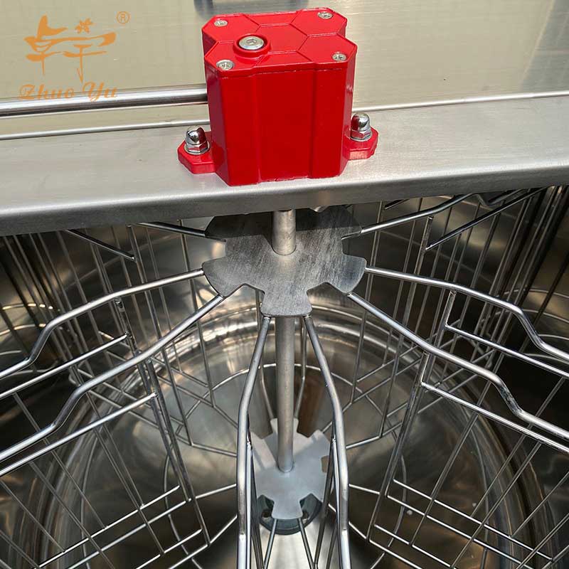 6 frames manual honey extractor