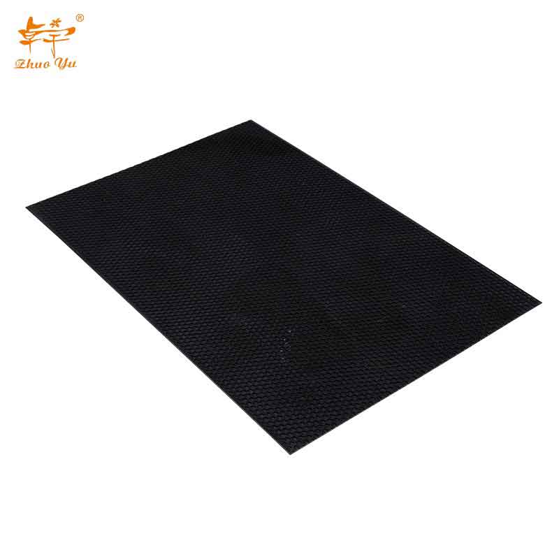 Black-plastic-beeswax-foundation-sheet-1