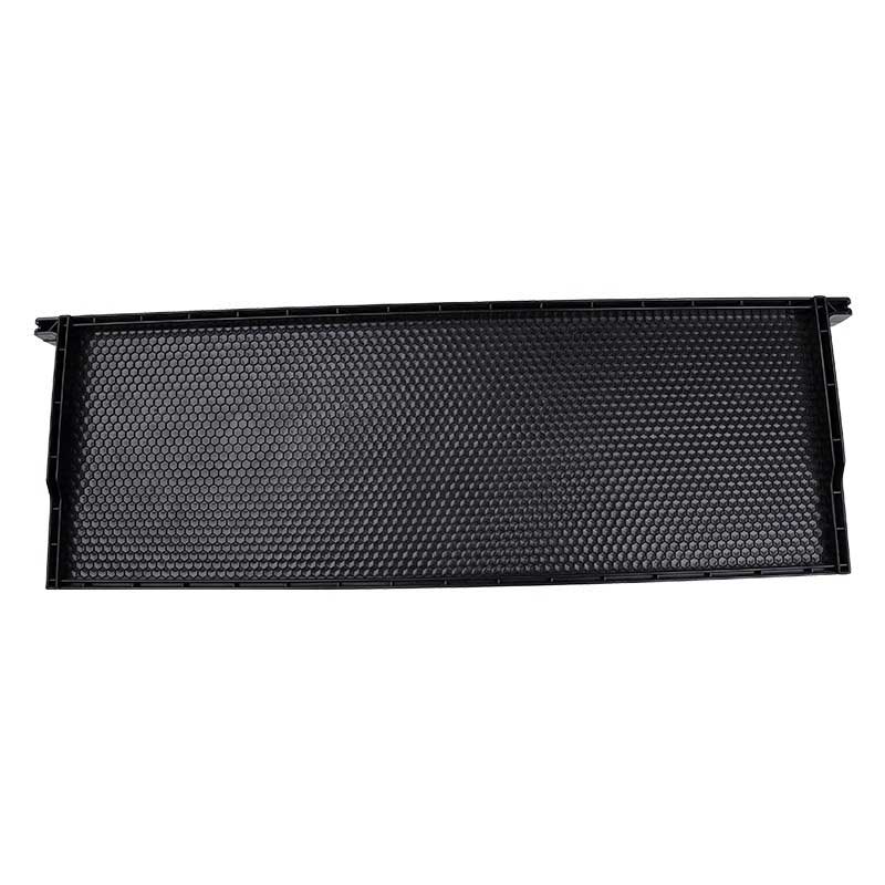 black plastic frame with comb foundation