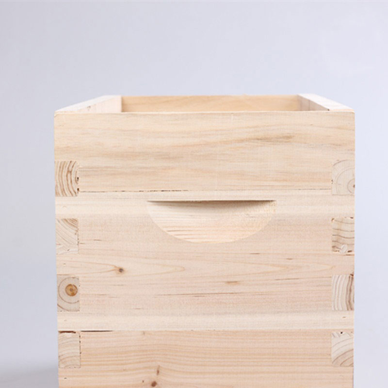 Manufacturer National 1 Layer Deep Box and Super Box Honey Bee Hive Bee House 10 Frames Langstroth Fire Fir Wood Beehive