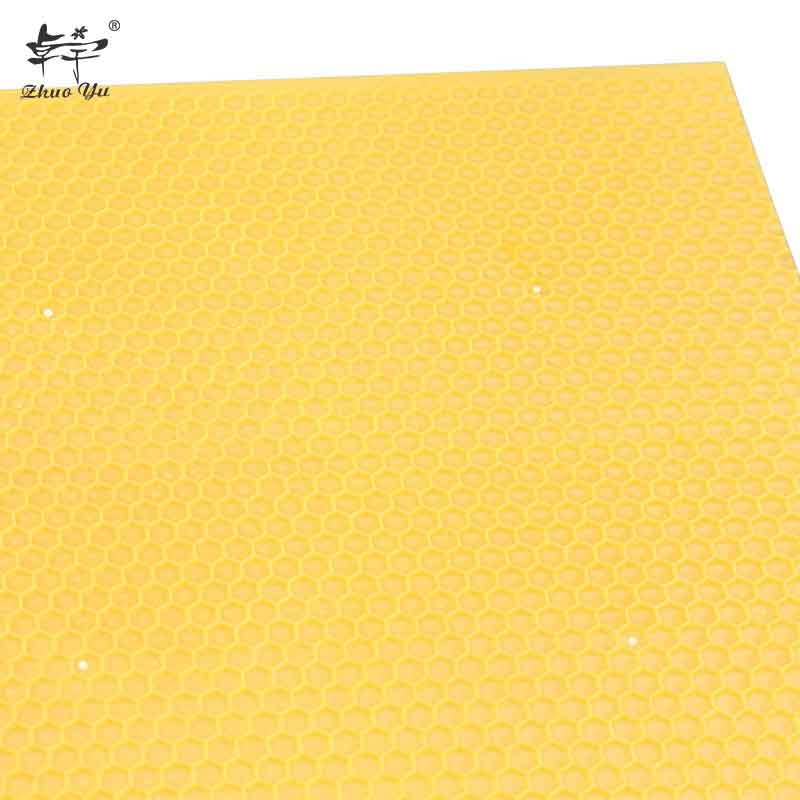 2021 Wholesale Factory Directly Supply Plastic Honey Bees Wax Beeswax Comb Honeycomb Frame Foundation Sheet for Beekeeping