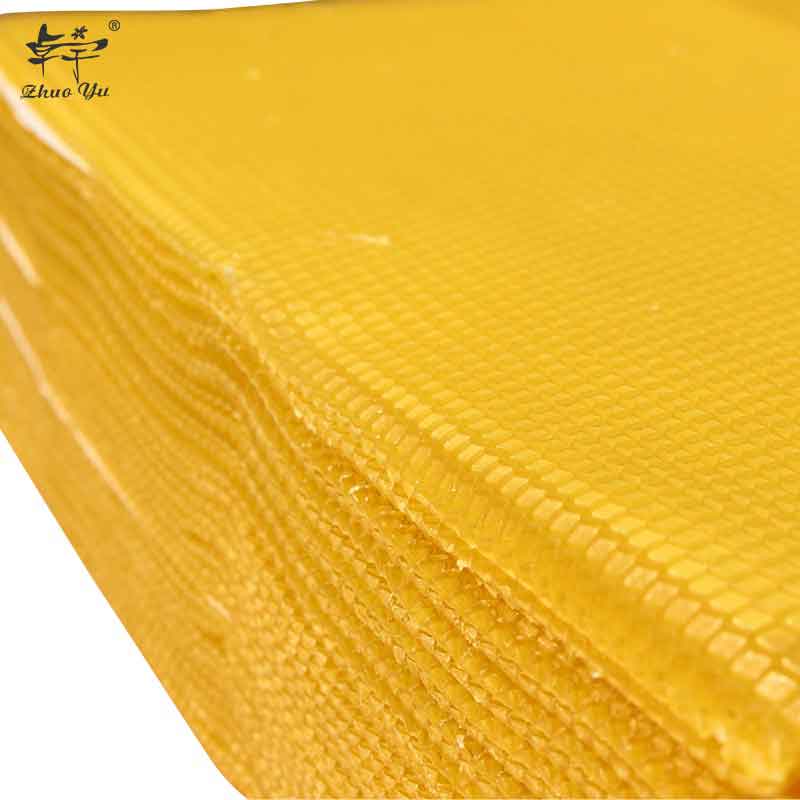 Pure beeswax foundation sheet