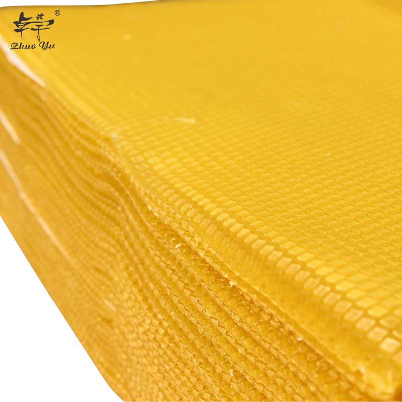 Beekeeping Tools Premium Grade Food Grade 100% Pure Yellow Beeswax Comb Foundation Sheet for Bee Frames