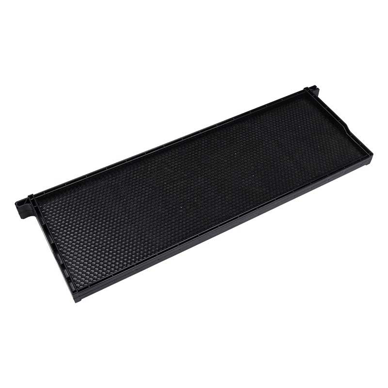 black plastic frame with comb foundation