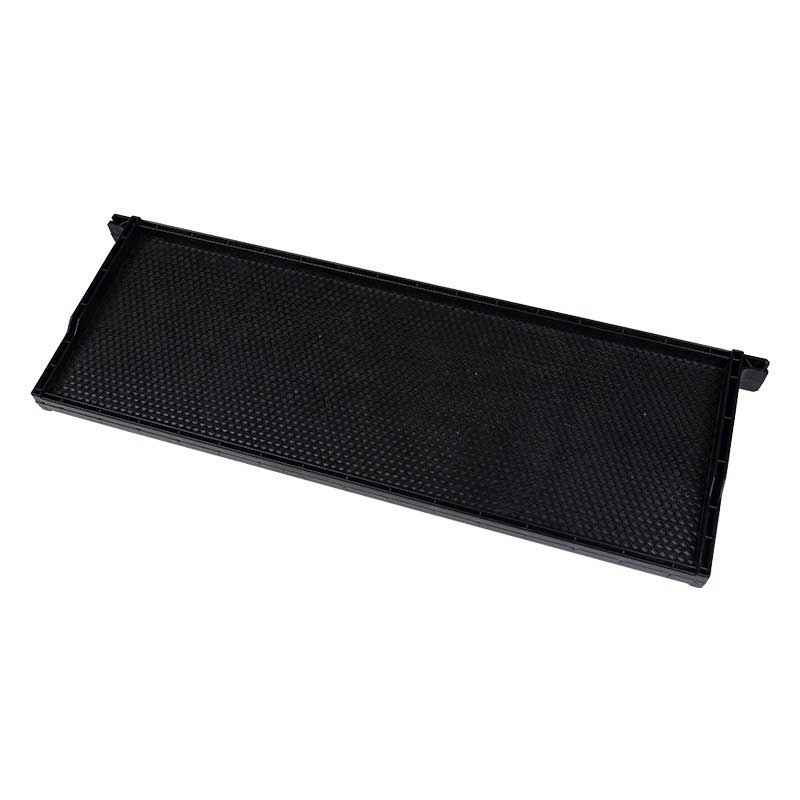 black plastic frame with comb foundation