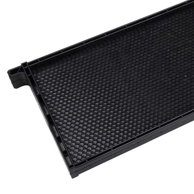 black plastic frame with comb foundation