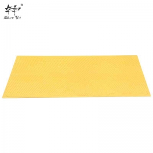 Plastic-beeswax-foundation-sheet-2 2021 Wholesale Factory Directly Supply Plastic Honey Bees Wax Beeswax Comb Honeycomb Frame Foundation Sheet for Beekeeping