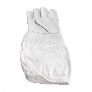 3 New Beekeeping Gloves Protective Sleeves Breathable White Short Mesh Sheepskin and Cloth for Apiculture Vented Beekeepers