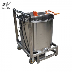 8-frames-three-use-honey-extractor-2 Hot Sale Honey Making Machine 8 Frames Manual/Electric Seamless Stainless Steel Honey Extractor