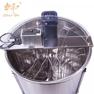 6-frames-electrical-honey-extractor-2 Best Quality And the Lowest Price Stainless Steel 6 Frames Radial Electric Honey Extractor Machine