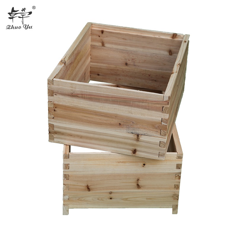 High Quality New Zealand Pine Wood Bee Hive with 10 Frames for Beekeeping Equipment Double 10F Full Depth Australian Beehive