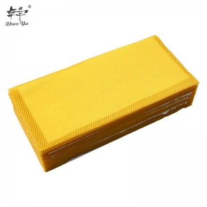 Beeswax-foundation-Sheet-2 Beekeeping Tools Premium Grade Food Grade 100% Pure Yellow Beeswax Comb Foundation Sheet for Bee Frames