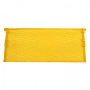 plastic-frame-with-comb-foundation-2 China Yellow Honey Bee Hive Frame Plastic Foundation Sheet and Beeswax Foundation Sheet Beekeeping Tools