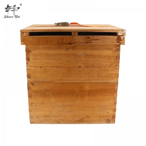 10-frame-fir-beehive-3 Manufacturer National 2 Level Deep Box and Super Box Honey Bee Hive Bee House 10 Frames Langstroth Fire Fir Wood Beehive