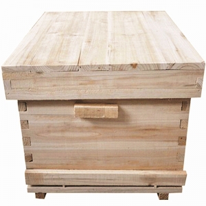 fir-flat-beehive-1- Manufacturer National 1 Layer Deep Box and Super Box Honey Bee Hive Bee House 10 Frames Langstroth Fire Fir Wood Beehive