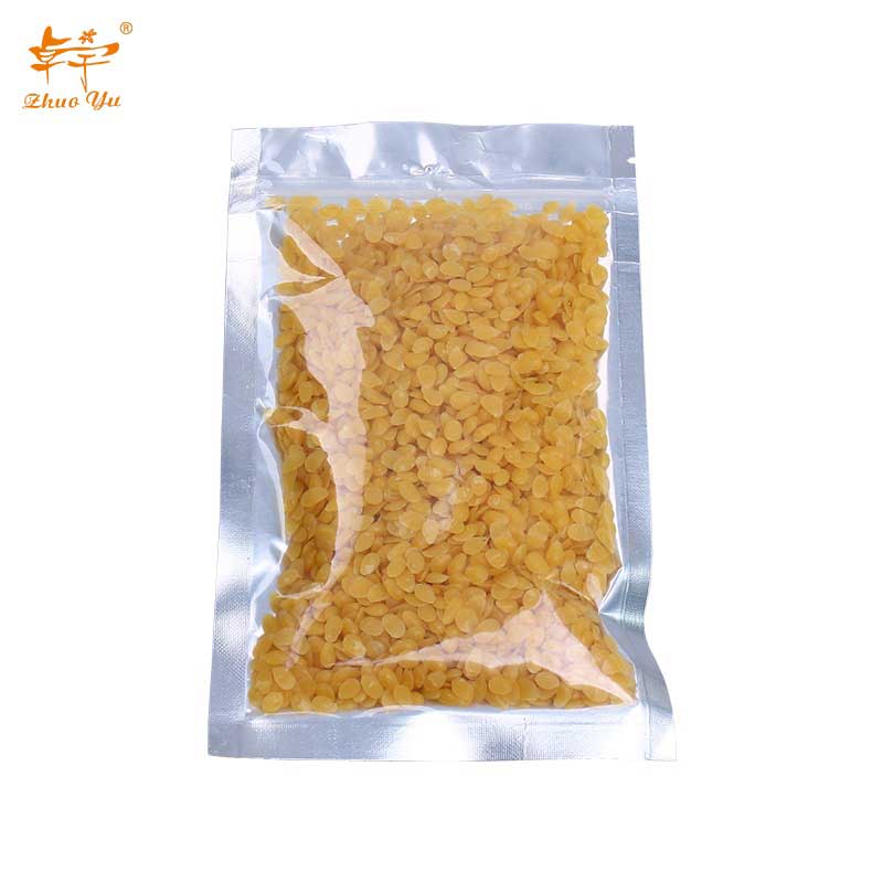 yellow beeswax pellet