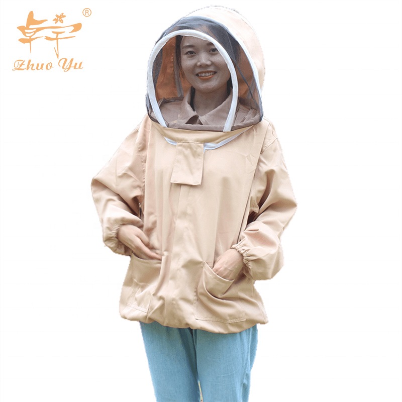 Cotton Coverall Hooded Beekeeping Ventilated Beekeepers Protective Clothing Honey Bee Clothes Suit for Beekeepers Safety