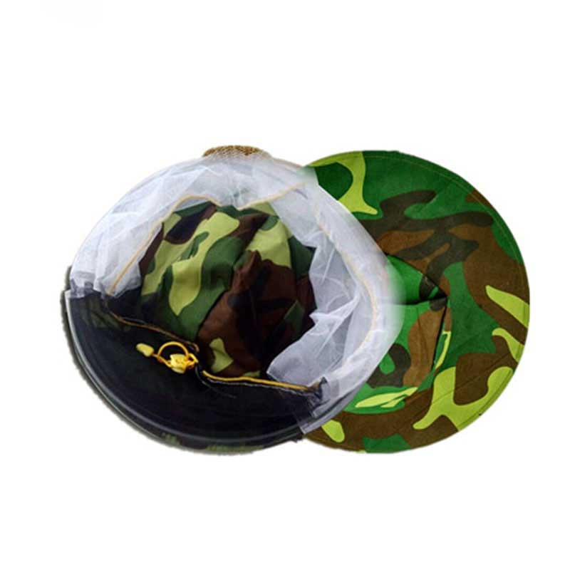 Camouflage beekeeping hat