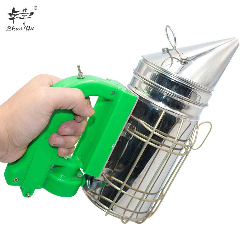 New Electrical Beekeeping Smoker Stainless Steel Equipment Hive Box Smoke Sprayer Tool Supplies for Beehive With Hanging hook