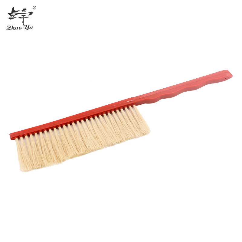 Beekeeping Tools Wood Honey Brush Wasp Bee Sweep Single Rows of Horse Tail Hair New Bee Brush 