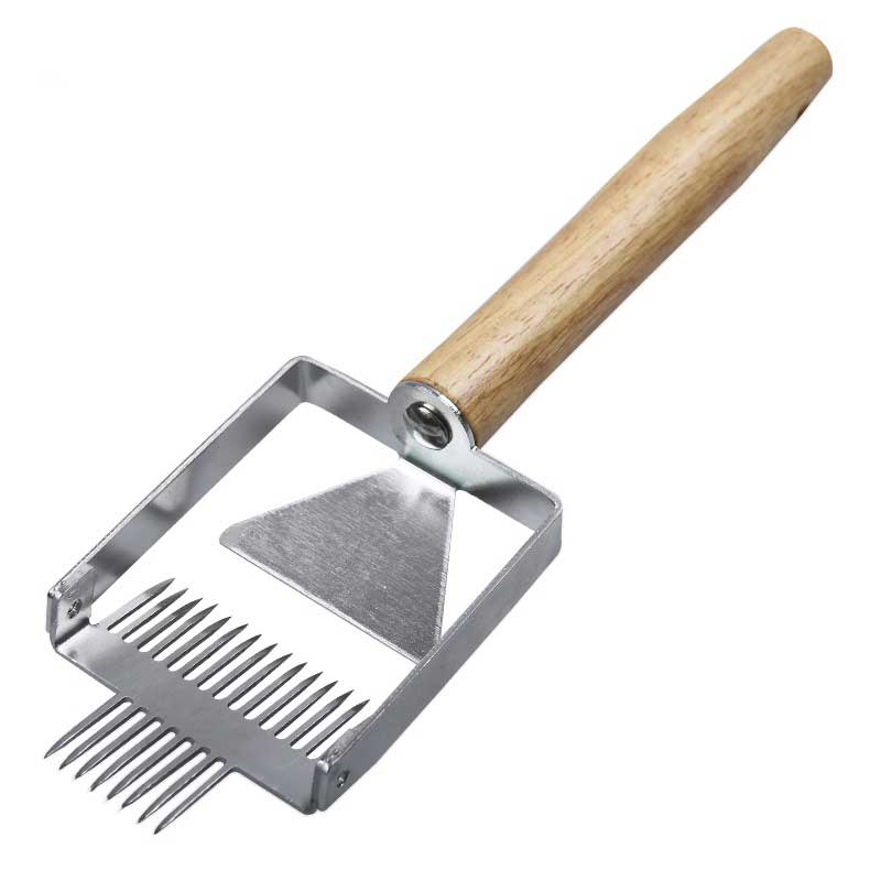 New multifunctional Uncapping Fork Stainless Steel Honey Scraper For Opening Of Honey On The Honey Comb