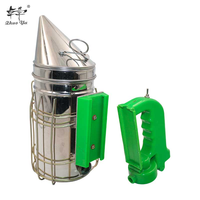 New Electrical Beekeeping Smoker Stainless Steel Equipment Hive Box Smoke Sprayer Tool Supplies for Beehive With Hanging hook