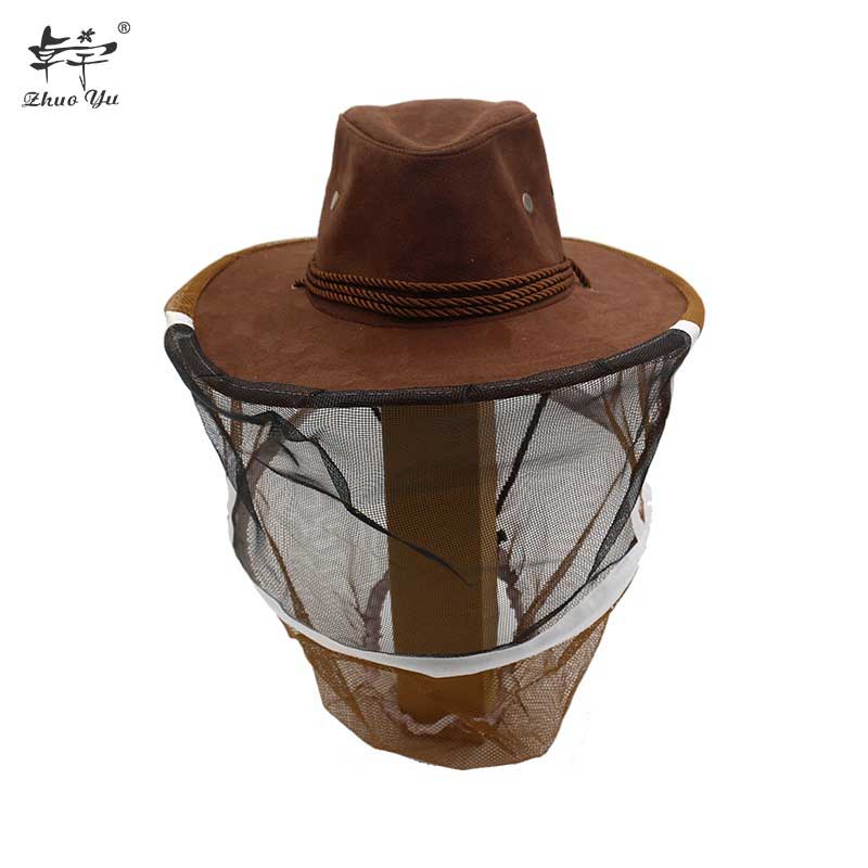 Beekeeping Cowboy Hat Beekeeping Protector Cap Beekeeper Fly Insect Net Cowboy Comfortable Design Anti Bee Hat