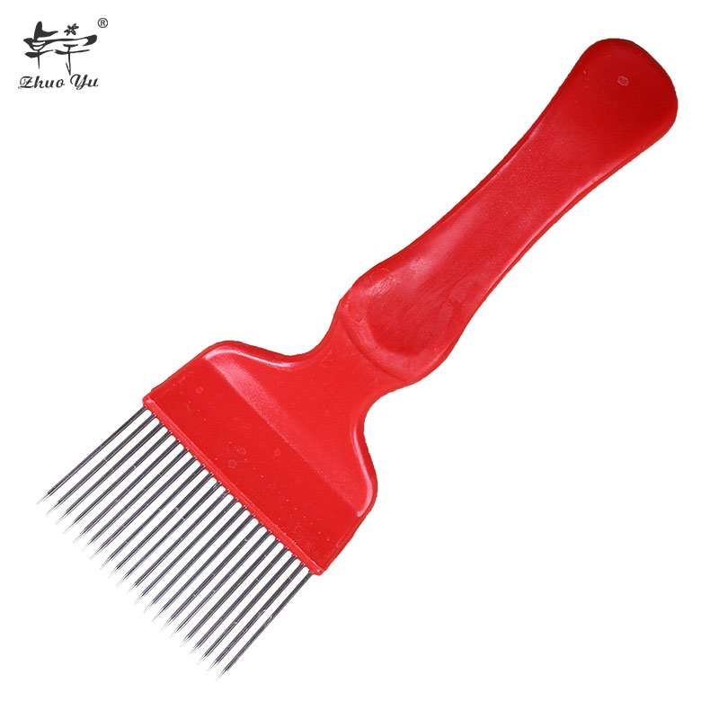 Needle uncapping fork red 