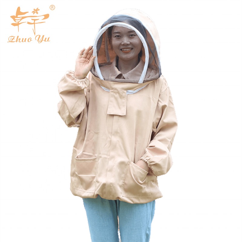 Cotton Coverall Hooded Beekeeping Ventilated Beekeepers Protective Clothing Honey Bee Clothes Suit for Beekeepers Safety