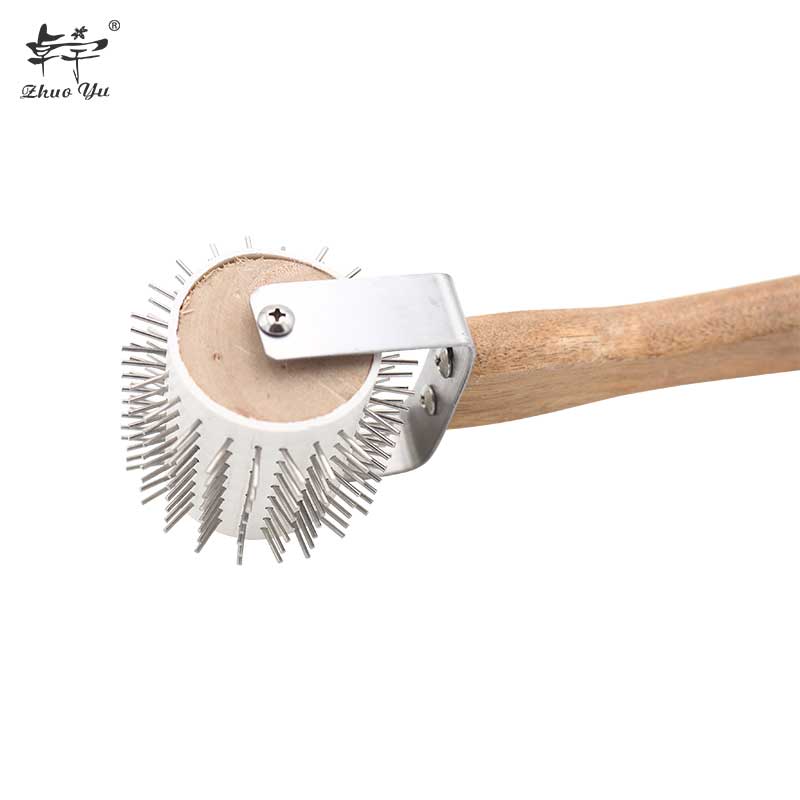 Wheel Uncapping Fork Gear Bee Honeycomb Rake Needle Roller Honey Extracting Tool Beekeeping Supplies Tools