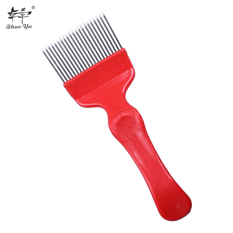 Good Quality Red Handle Uncapping Fork Honey Cutter Scraper Beekeeping Tools Beehive Knife Equipment Honeycomb Tool