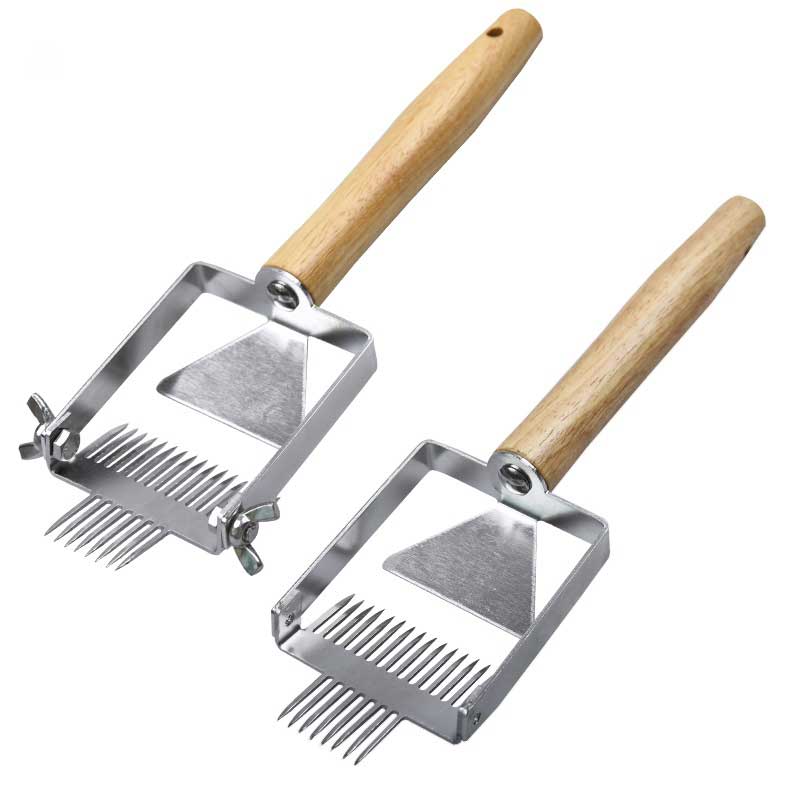 New multifunctional Uncapping Fork Stainless Steel Honey Scraper For Opening Of Honey On The Honey Comb