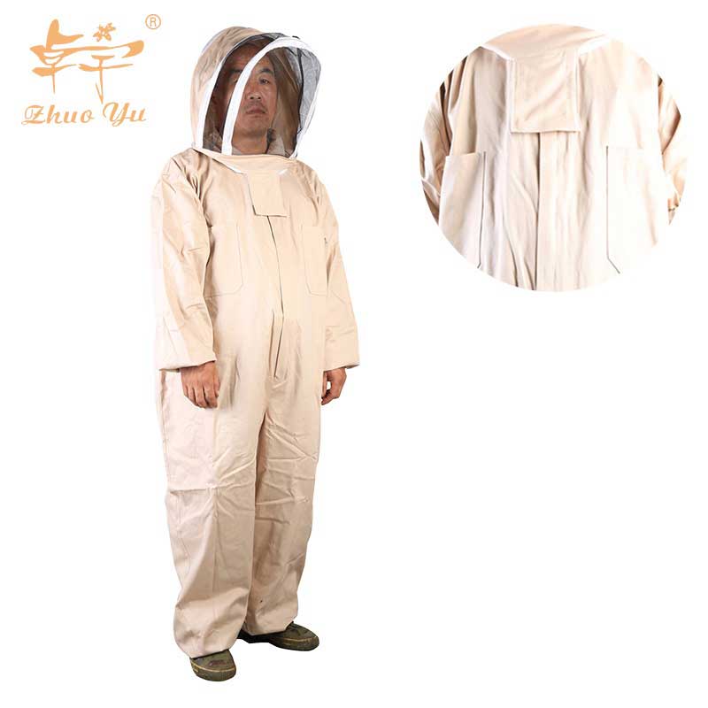 Professional Beekeeper Beekeeping Protective Veil Suit Smock Bee Hat Gloves Sleeves Full Body Set Safety Clothing