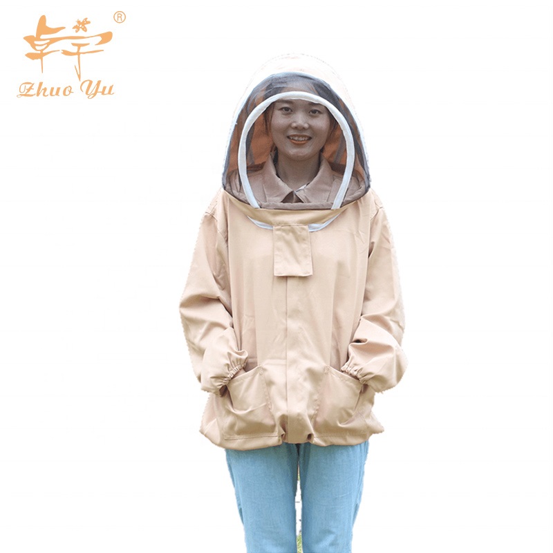 Cotton Coverall Hooded Beekeeping Ventilated Beekeepers Protective Clothing Honey Bee Clothes Suit for Beekeepers Safety