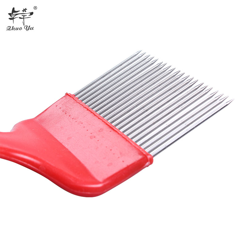 Good Quality Red Handle Uncapping Fork Honey Cutter Scraper Beekeeping Tools Beehive Knife Equipment Honeycomb Tool