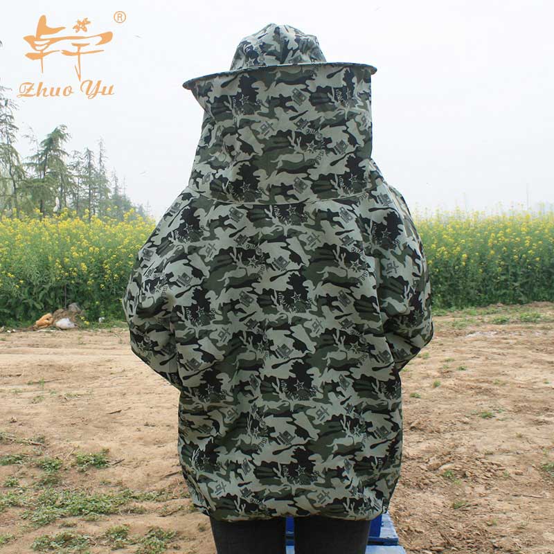 Camouflage beekeeping suit