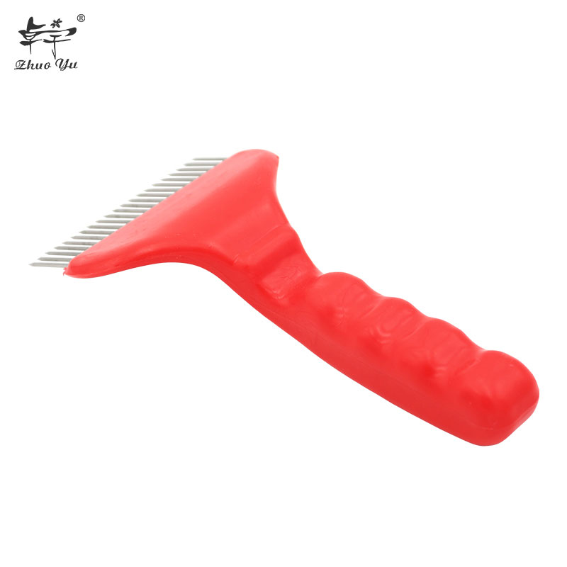 Red Thick Handle Honey Uncapping Fork Beehive Knife Equipment Honeycomb Tool Cutter Scraper Beekeeping Tools Remove Supplies