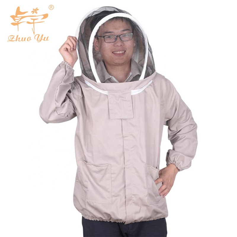 Cotton Coverall Hooded Beekeeping Ventilated Beekeepers Protective Clothing Honey Bee Clothes Suit for Beekeepers Safety