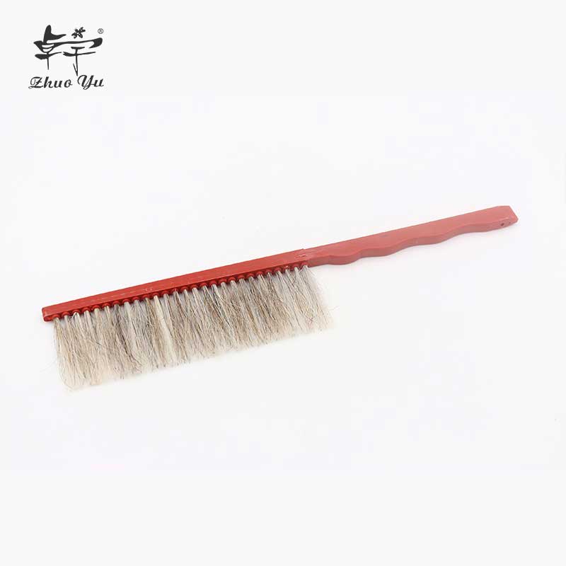 Red Plastic Handle Bee Brush