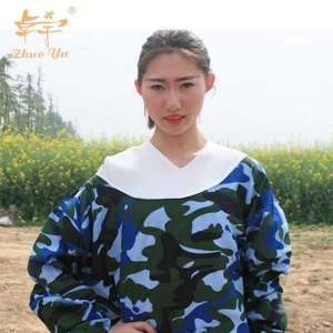 Camouflage-beekeeping-suit-thickened-1 Professional Bee Beekeeper Suit Protective Clothing 3 Layer Beekeeping Jacket Bee Outfit Hat Ventilated Protective Round Veil